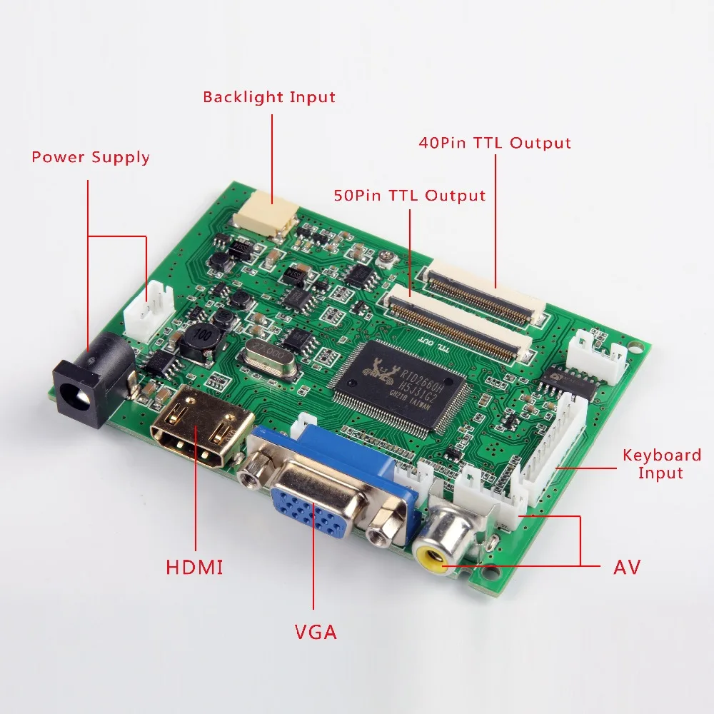 10 1 IPS для Raspberry Pi монитор 1280*800 TFT HSD101PWW1 ЖК-дисплей пульт дистанционного управления