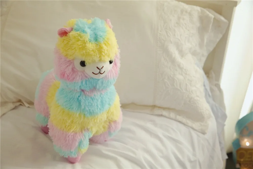 35/40 Cm Alpacasso Rainbow Alpaca Plush Toy Lovely Stuffed Animal Alpaca Toy For Kids Birthday Gift Home Decoration