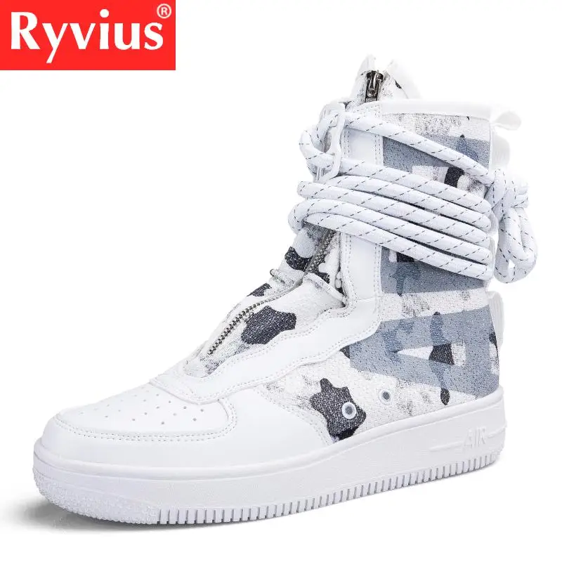 Ryvius/Новинка спортивная обувь для мужчин и женщин дышащая с высоким берцем