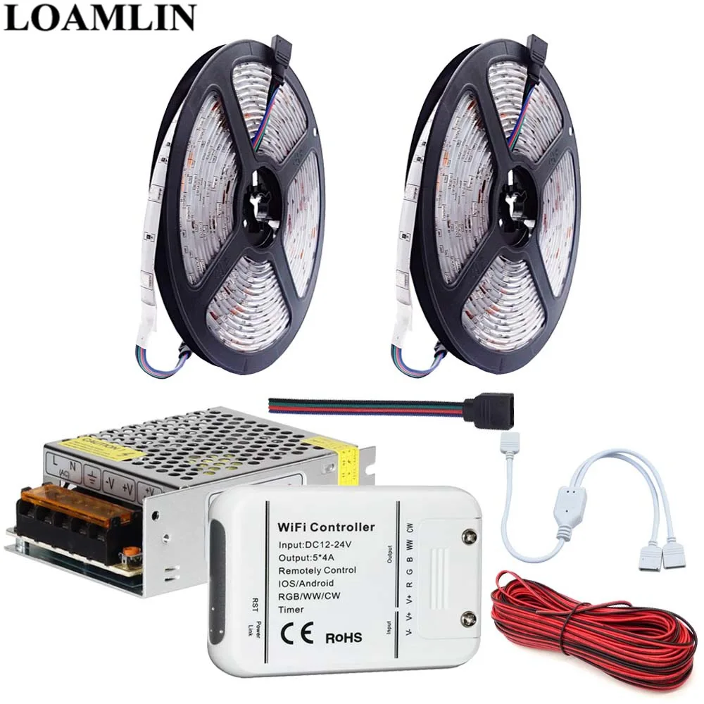 5050SMD RGB Светодиодная лента гибкий свет 30 светодиодов/м Magic Home WIFI 5 канальный Led
