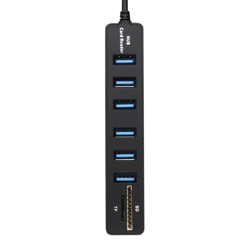 Carprie Новый 2 в 1 комбинированный сверхскоростной USB 0 6-портовый разветвитель