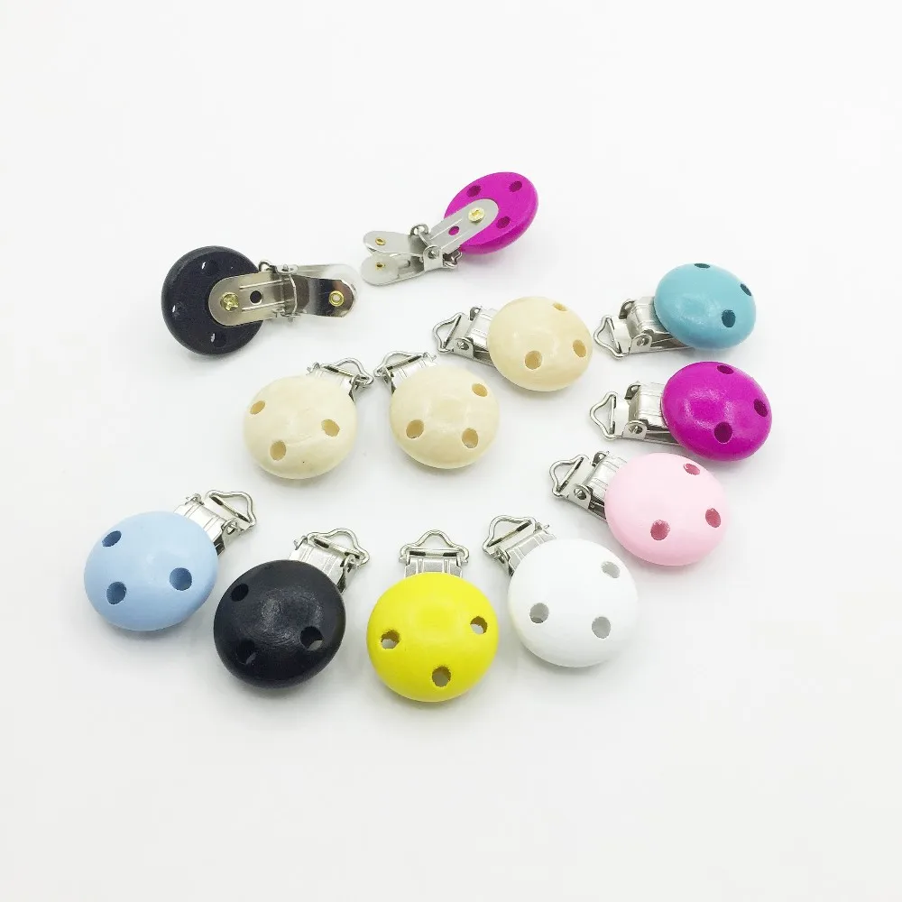 20 зажимов для соски зажимы деревянный зажим на выбор силиконовые бусины