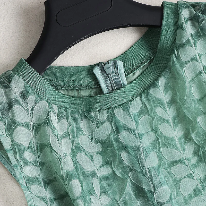 Readit женское платье Лето листьев принтом зеленое и Подкладка модные повседневные