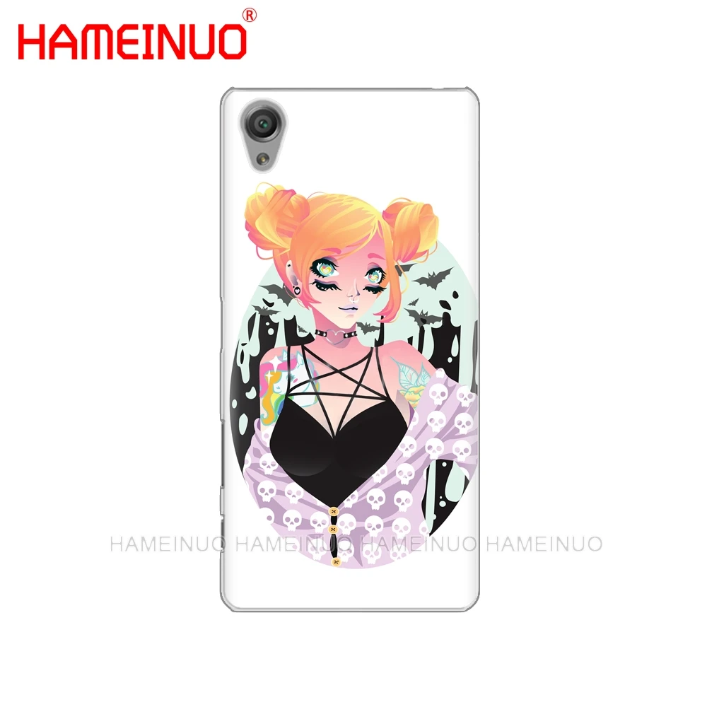 Чехол для телефона gameinuo Pastel Goth Girl Bats rainbow разноцветный чехол sony xperia z2 z3 z4 z5 mini plus aqua