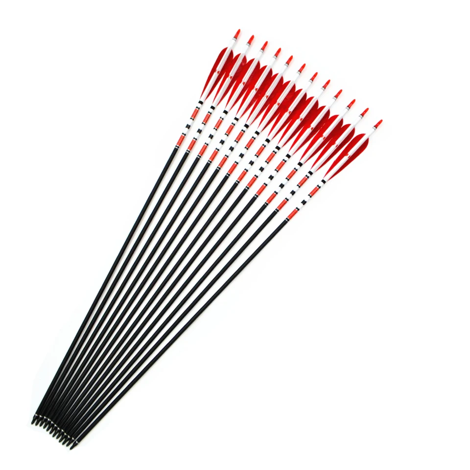 12 шт. стрелы из углеродного волокна с перьями индейки 500 см 33 г|feather stockings|feather cutfeather