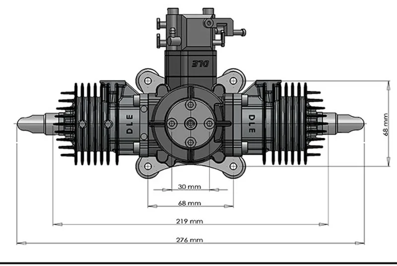 Бренд DLE 60 60CC двойной газовый двигатель для RC самолета Горячая, DLE60, DLE-60, DLE