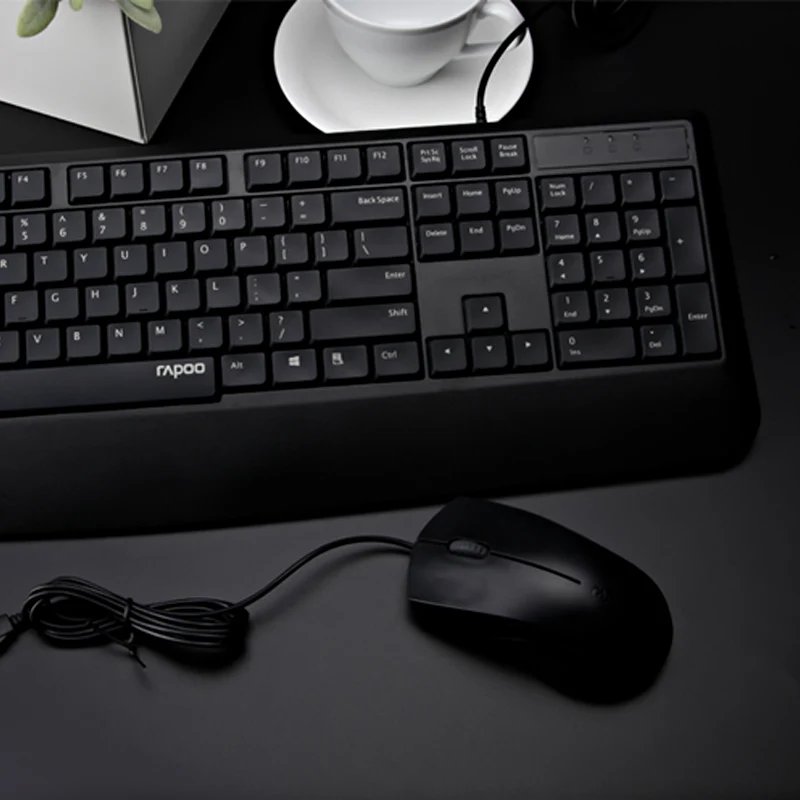 Rapoo A190/NX1900 Проводная клавиатура мышь комбо для компьютера офиса ноутбука клавиатура
