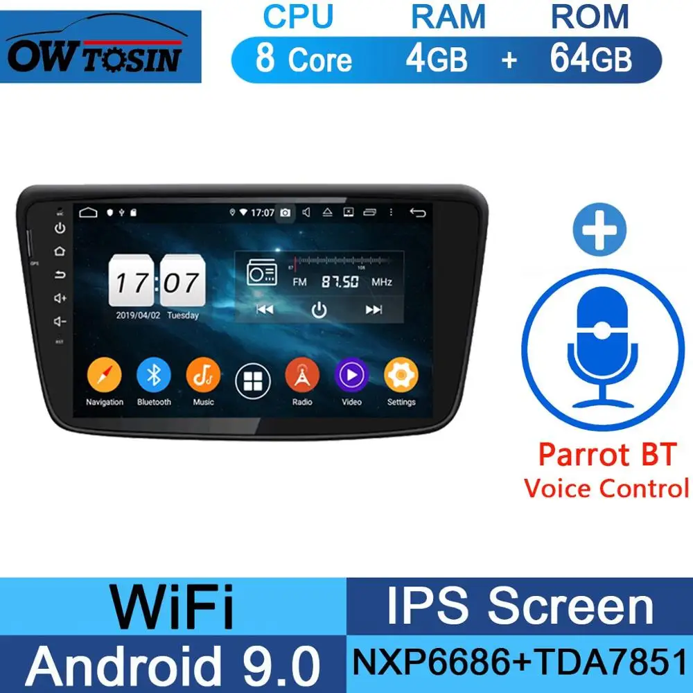 64G Parrot BT " ips 1920*1080 8 Core 4G+ 64G Android 9,0 Автомобильный мультимедийный плеер для Suzuki Baleno автомобиль радио gps CarPlay попугай BT - Цвет: 64G Parrot BT