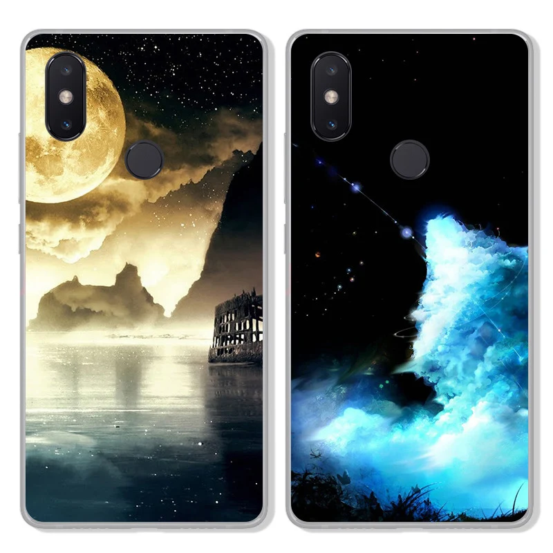Для xiaomi mi Mix 2 S чехол милый мультяшный Жесткий ПК для Mix2S телефона