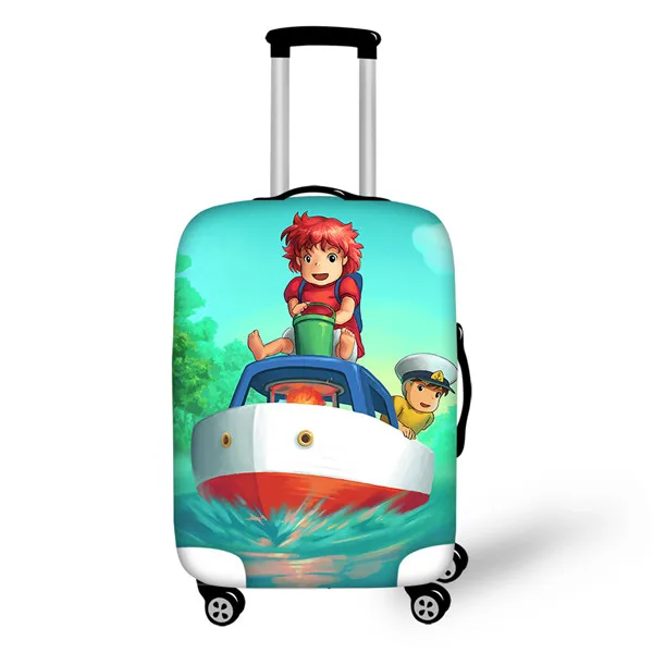 Thikin Ponyo мультфильм путешествия багаж чехол для девочек мультфильм школьный багажник чемодан защитный чехол дорожная сумка Защитная куртка - Цвет: CDZHL220SML