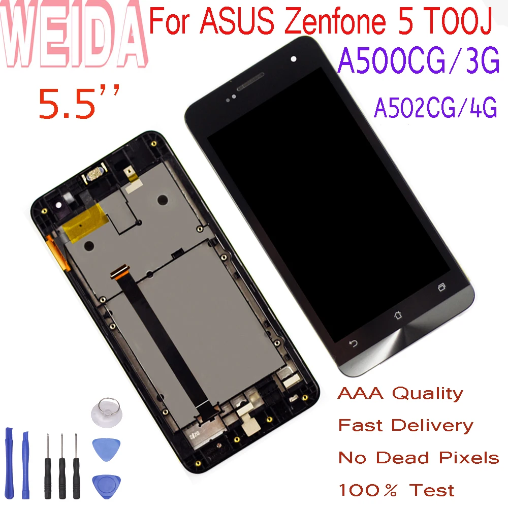 Рамка сенсорного экрана WEIDA 5 0 дюйма для ASUS Zenfone T00J A500KL A500CG/3G A501CG A502CG A502CG/4G с