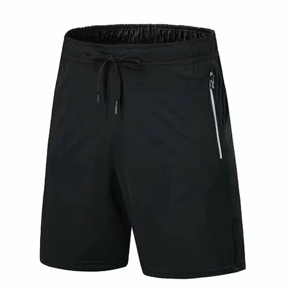 Фото Мужские легкие спортивные шорты для тренировок бега футбола тенниса однотонные