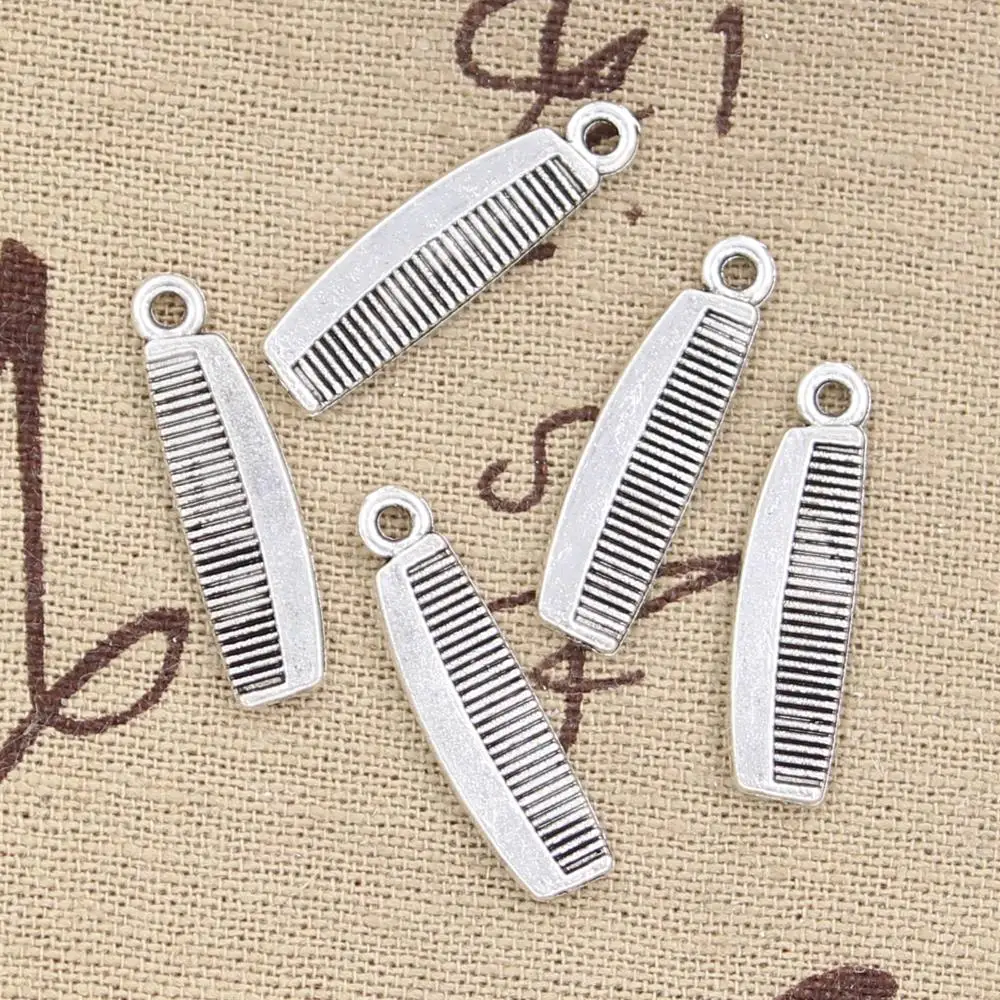 

20pcs Charms Comb 16x7mm Antique Silver Color Plated Pendants Making DIY Handmade Tibetan Silver Color Jewelry