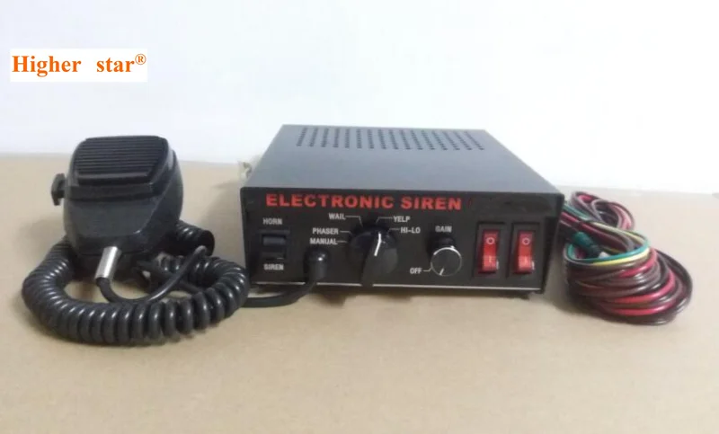 Высокая мощность PA300 100 Вт 7 звуков полицейская сирена, аварийная сирена скорой помощи, пожарная Автосигнализация с микрофоном(без динамика