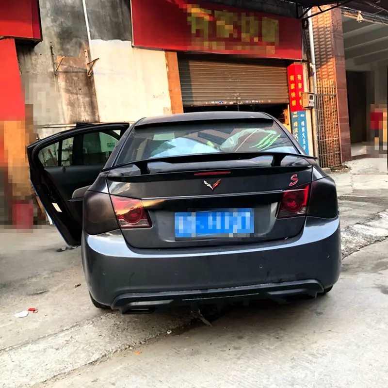 Для Chevrolet Cruze 2009 2010 2011 2012 2013 ABS Материал светодиодный светильник праймер цвет украшение в виде хвостового крыла задний спойлер багажника