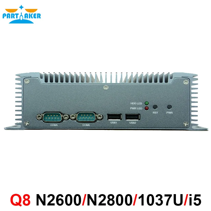 Промышленный ПК безвентиляторный мини с Intel Atom N2600/Intel N2800 2 * 82583 V Gigabit Ethernet|fanless mini