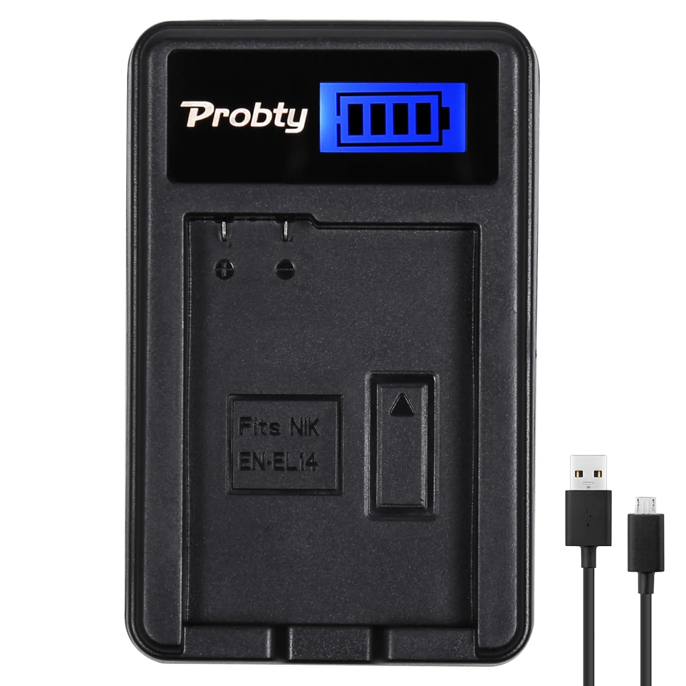 PROBTY EN EL14 RU ENEL14 ЖК дисплей USB Камера Зарядное устройство для Nikon MB D31 D51 COOLPIX P7000 D3100 D5100