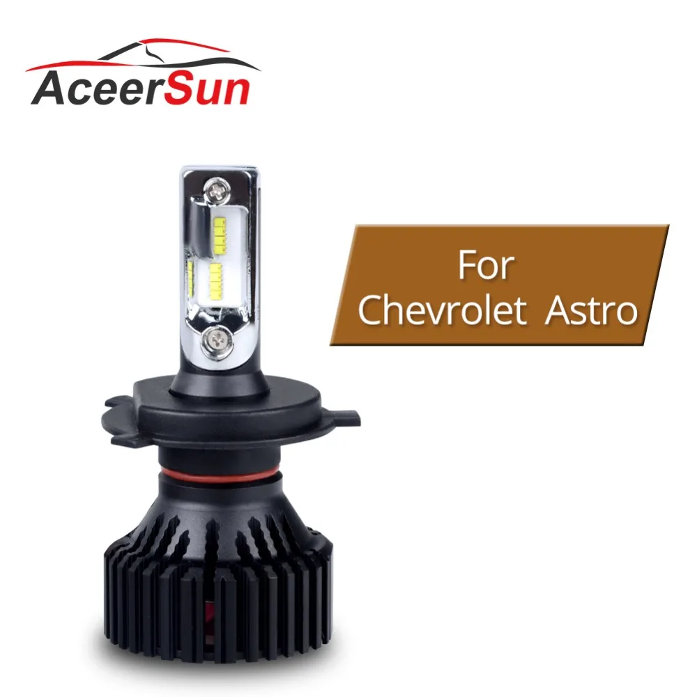 Aceersun светодиодный набор для сборки автомобилей лампы Chevrolet Astro H4 фар H7 6500 к ZES чип