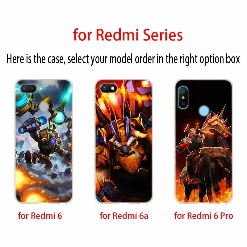 Shadow Fiend Dota 2 Модный мягкий чехол из ТПУ для Xiaomi Redmi Примечание 10 9 8 7 6 5 iPad Pro Max 10S 9S 9T 8T