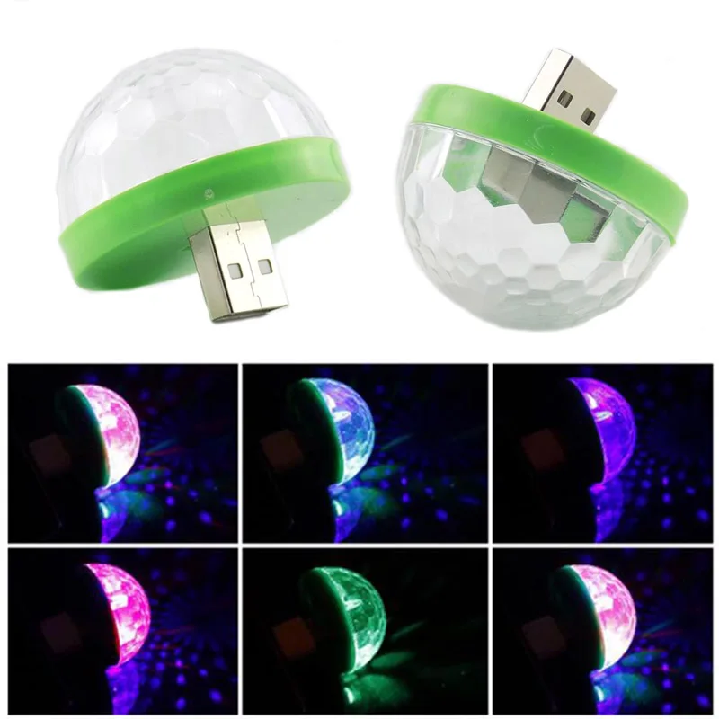 Мини диско USB свет s LED караоке сцены DJ освещение украшение для дома вечевечерние