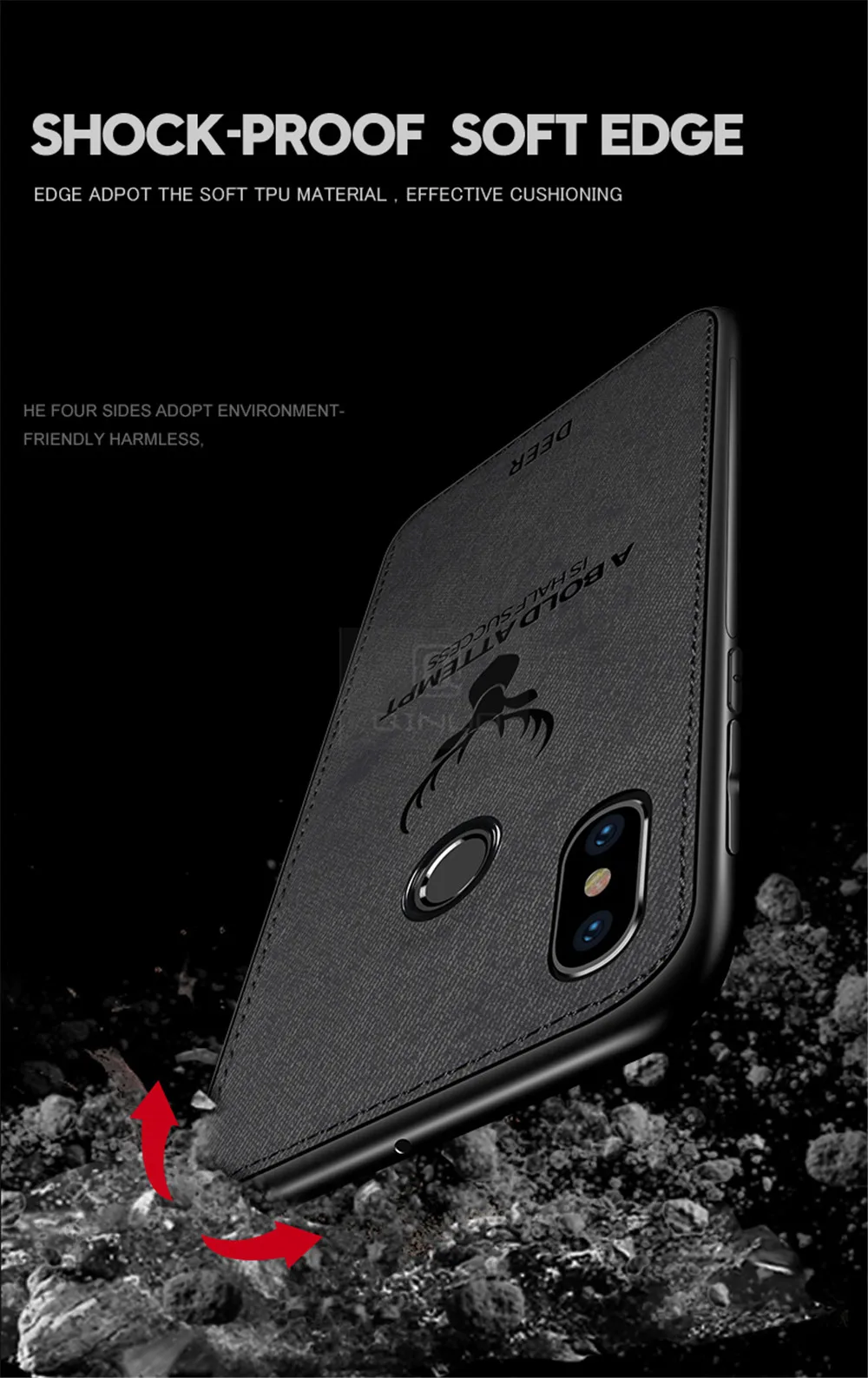 Чехол для телефона для Xiaomi mi Mix 2S Max 2 3 Pocophone F1 Play Red mi Note 8 4 4X5 6 7 Pro Бэтмен олень Ткань Текстиль противоударный чехол