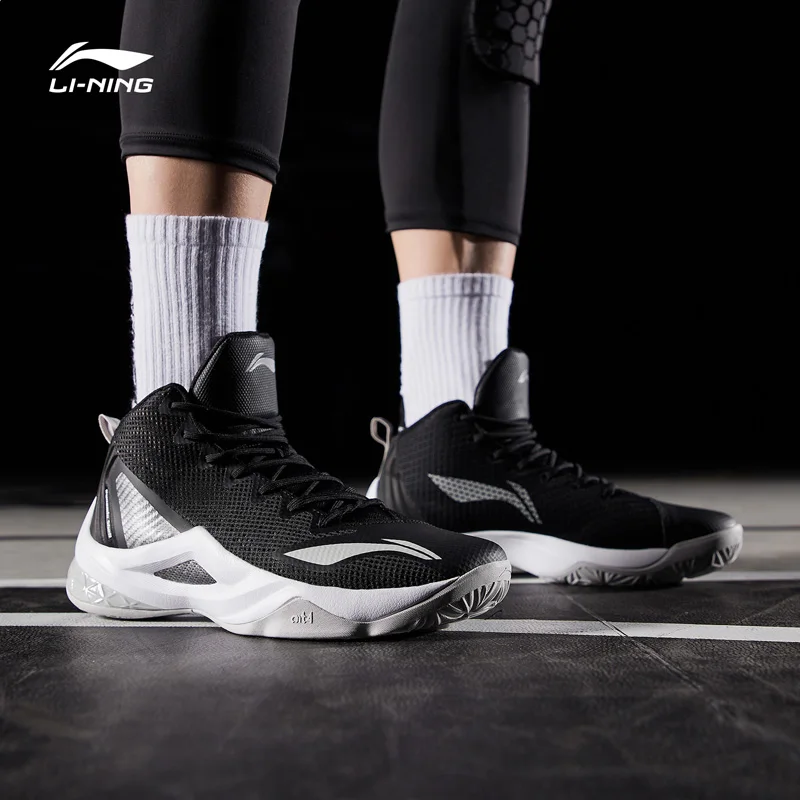 Li-Ning/мужские баскетбольные кроссовки серии Wade ALL IN TEAM RETURN On CORT, износостойкая спортивная обувь с подкладом, кроссовки ABPP037 XYL246