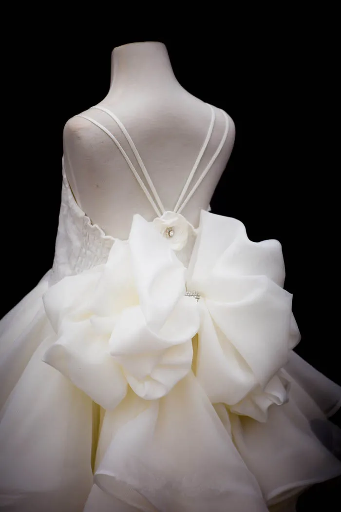 Элегантный выпускные платья дети цветов девушка спинки спагетти ремень рукавов