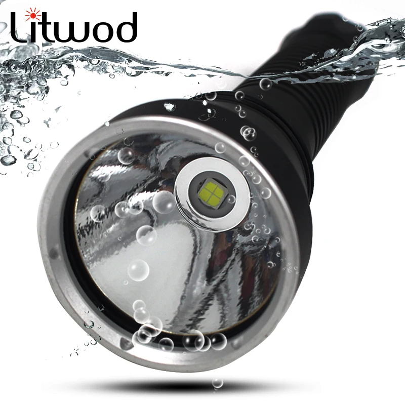 

Litwod Z40D88 Original CREE XHP70.2 Military level The most brightest Diving Led Flashlight Torch 4292LM Under Water 150m IPX8