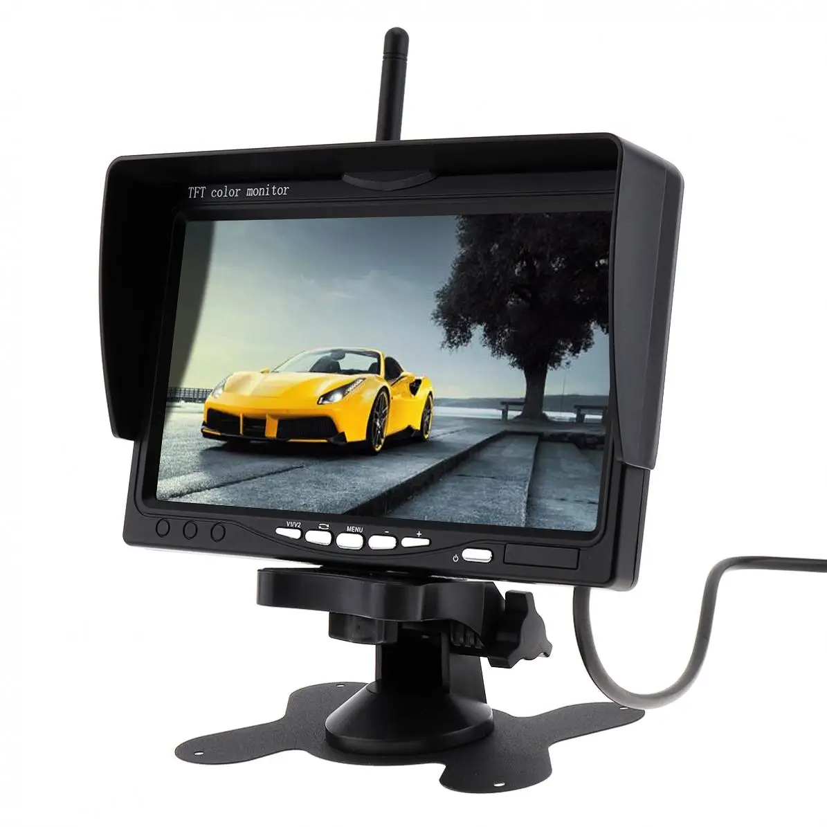 7-дюймовый TFT ЖК-монитор для автомобиля беспроводная версия HD дисплей камера