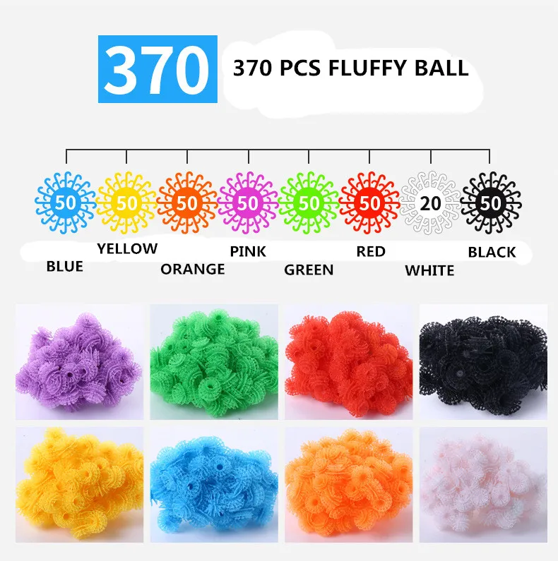 400 шт двойной крюк слоеный шар сборная игрушка DIY 3D головоломка для детей обучающая креативная модель Подарочная Сдавленная игрушка