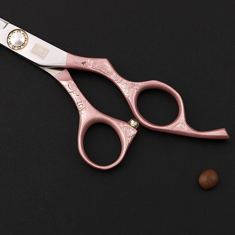 

Freelander 6.0'' professional Japan 440c silver rose gold handle hairdressing scissors for barber or home use