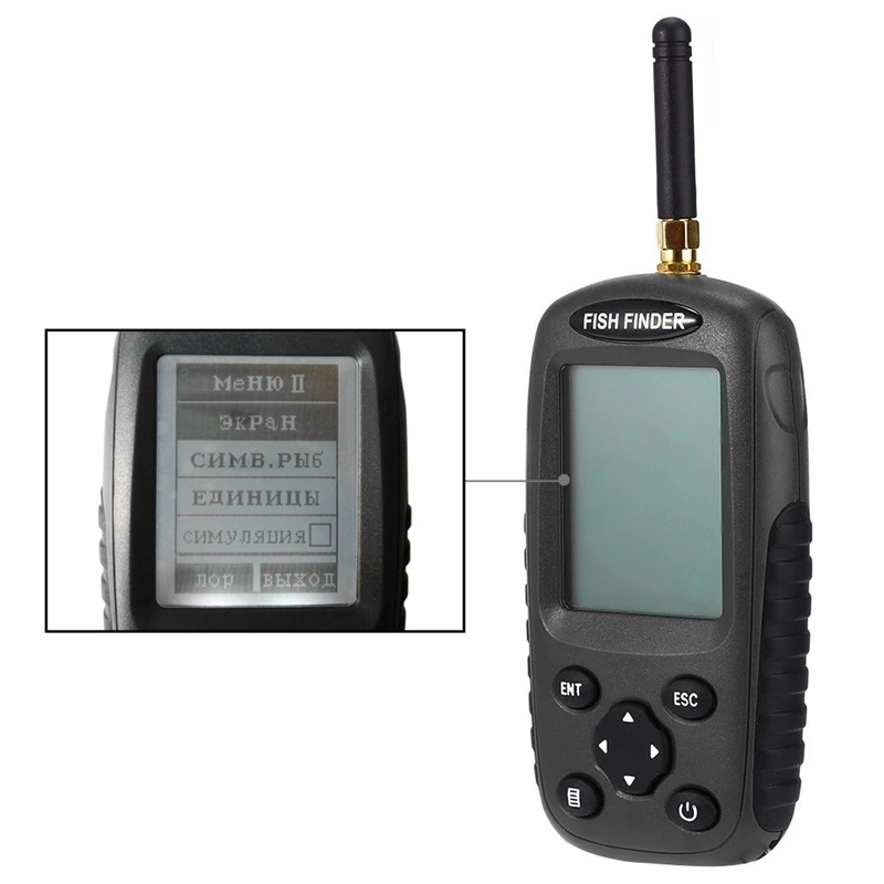 Беспроводной Рыболокаторы Портативный глубже Fishfinder Sonar 0.6-40 м сигнализации
