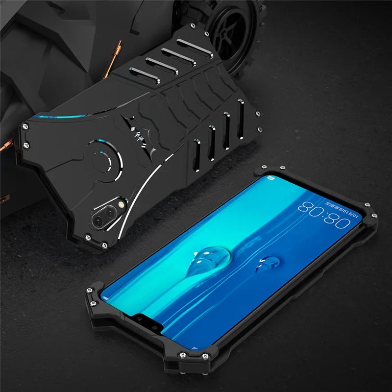 Металлический бампер серии R JUST Gundam для Huawei Y9 (2019) / Enjoy 9 Plus 8 Armor Doom алюминиевый