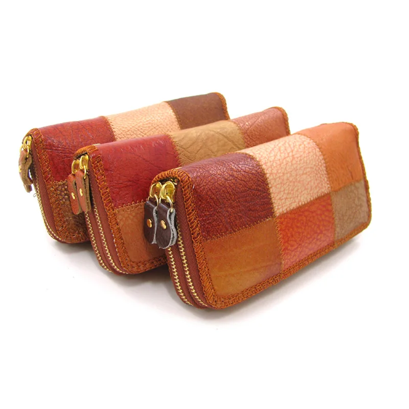 Женские кошельки унисекс ручная работа натуральная кожа Дамский кошелек длинный