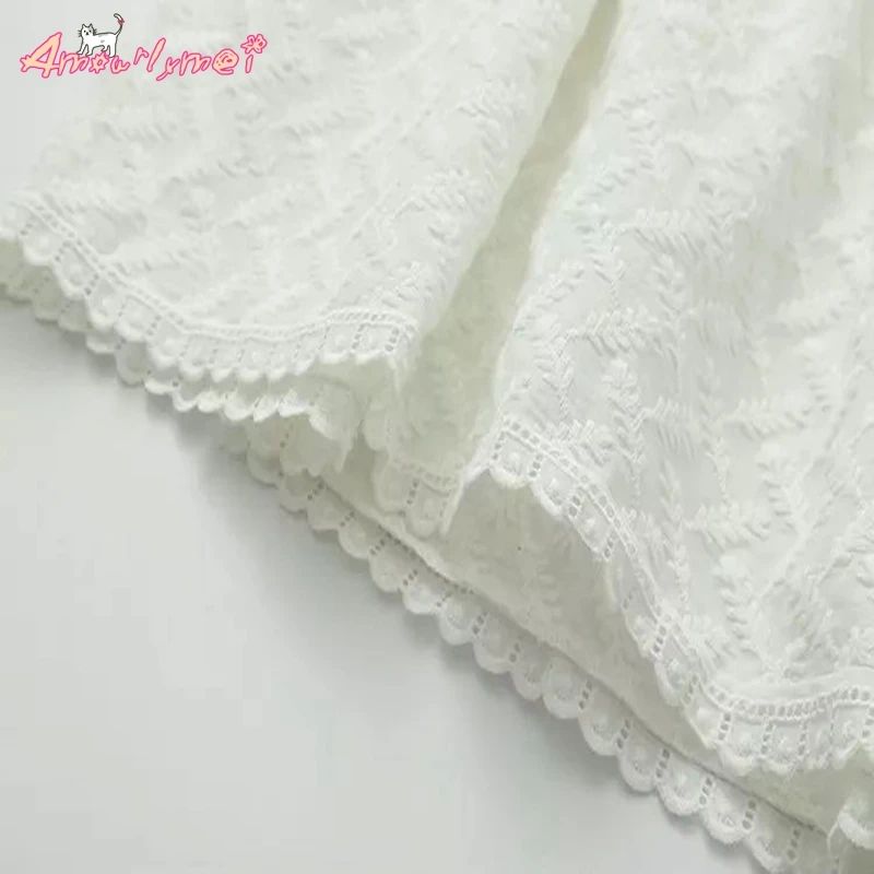 Женская кружевная блузка с длинными рукавами воротником стойкой и цветочной