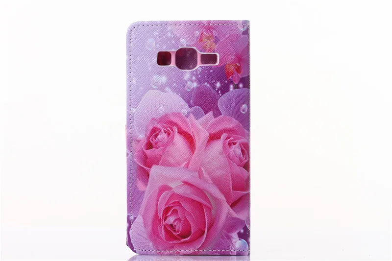 Модный кожаный чехол-книжка с откидной крышкой и подставкой для samsung Galaxy Grand Prime, чехол G530 G531F, чехол для карт с изображением волка Effiel Tower