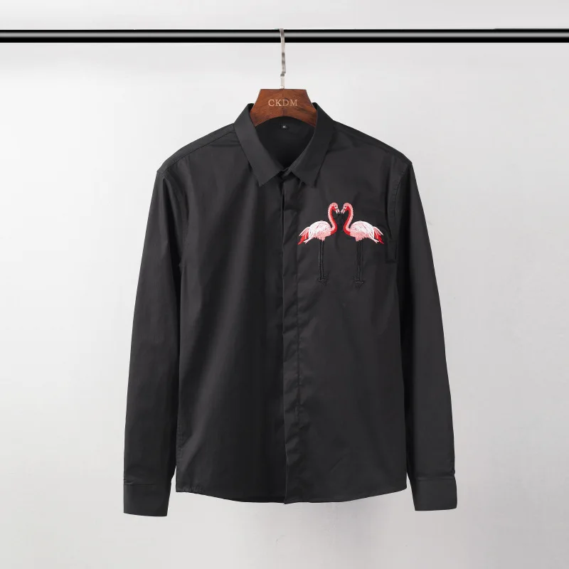Win Way Creative Design Fashion Embroidered Tops New Men's Shirts Tide men clothes | Мужская одежда