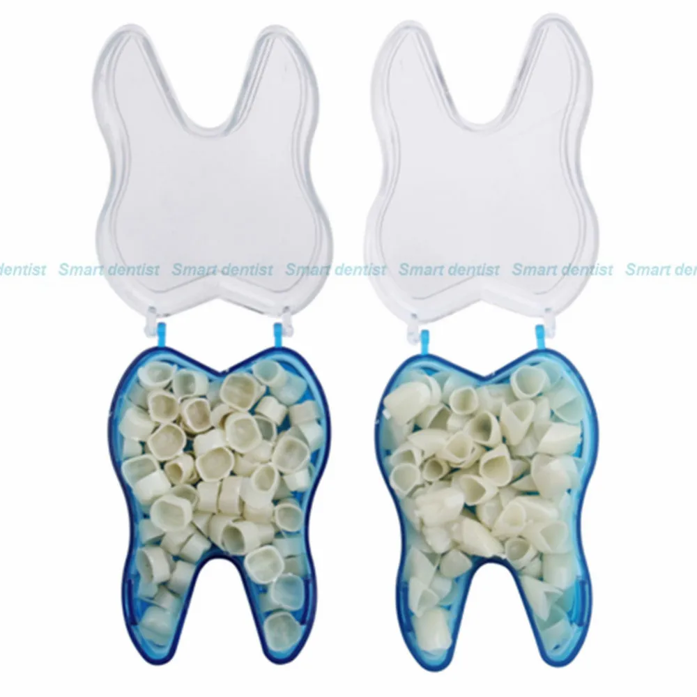 10box/set 500pcs New Dental Temporary Crowns for Posterior Molar Teeth Polycarbonate Cap Veneer Crown Acrylic Denture | Красота и