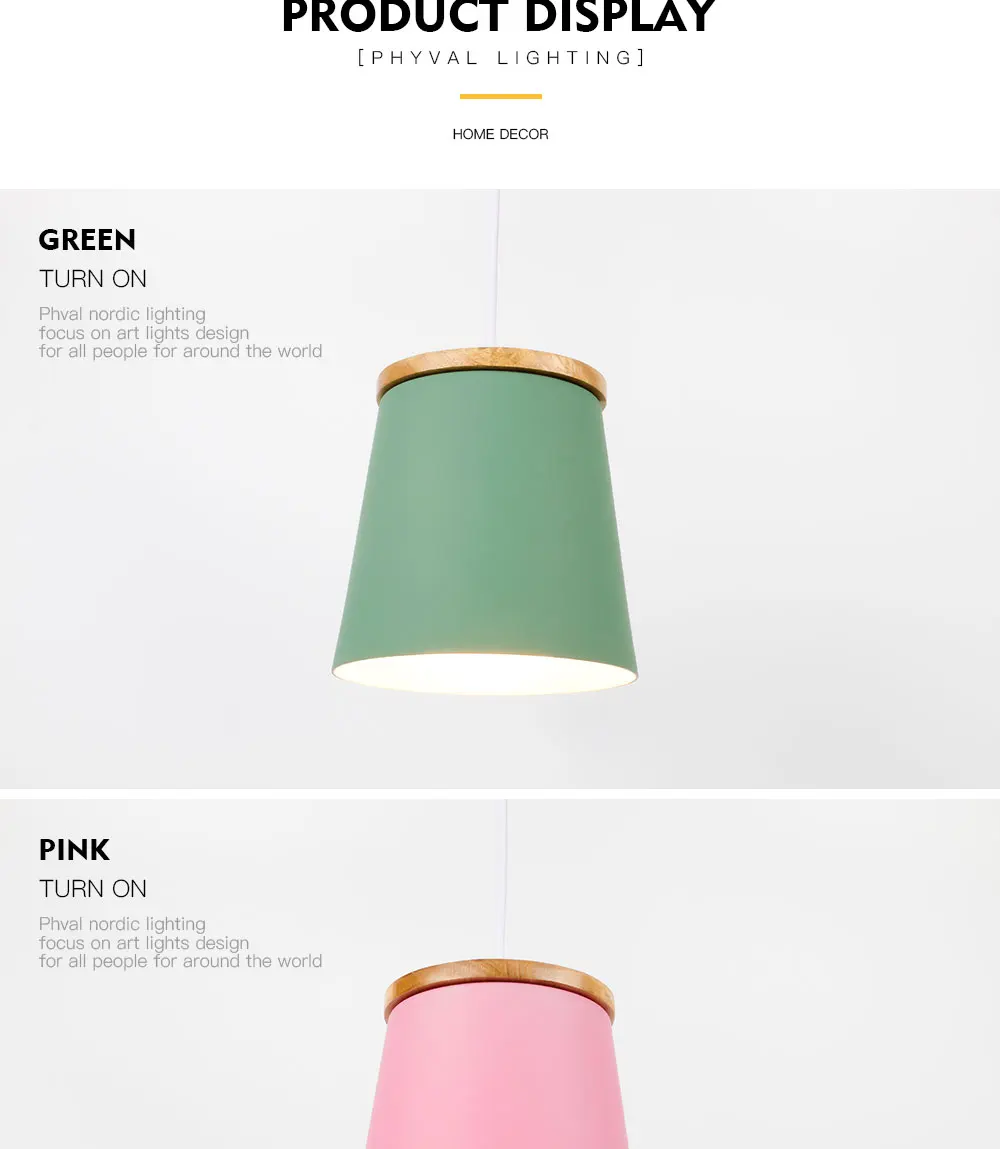 Деревянный подвесной светильник для дома в скандинавском стиле, современный подвесной светильник, алюминиевый абажур, светодиодный светильник для спальни, кухни, железный E27