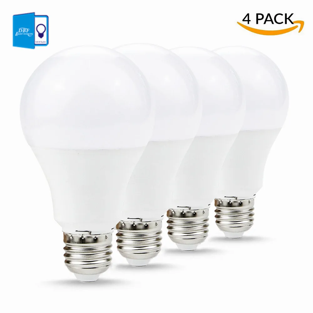 [Dbf] 4 шт. без мерцания E27 светодиодные лампы smart ic 5 Вт/7 Вт/9 Вт /12 AC 220 В 5730 SMD Холодный