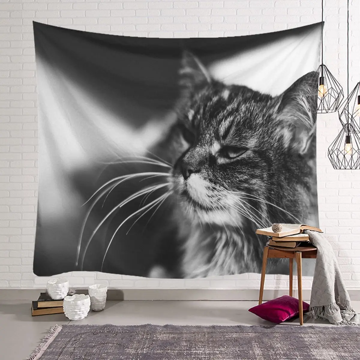 Черно белые кошки милый котенок Домашние животные дом Ванная комната