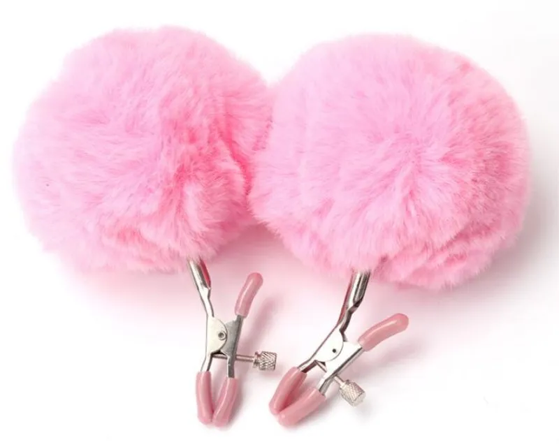 Hair ball Metal Nipple Clamps Breast Clip Clamp Female Clitoris Clips Adult Games BDSM Sex Toys | Красота и здоровье