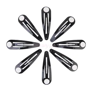 Новинка, лидер продаж 2018, новинка, 50 шт., черные заколки для волос с накладками, ручной бант, 50 мм, высокое качество