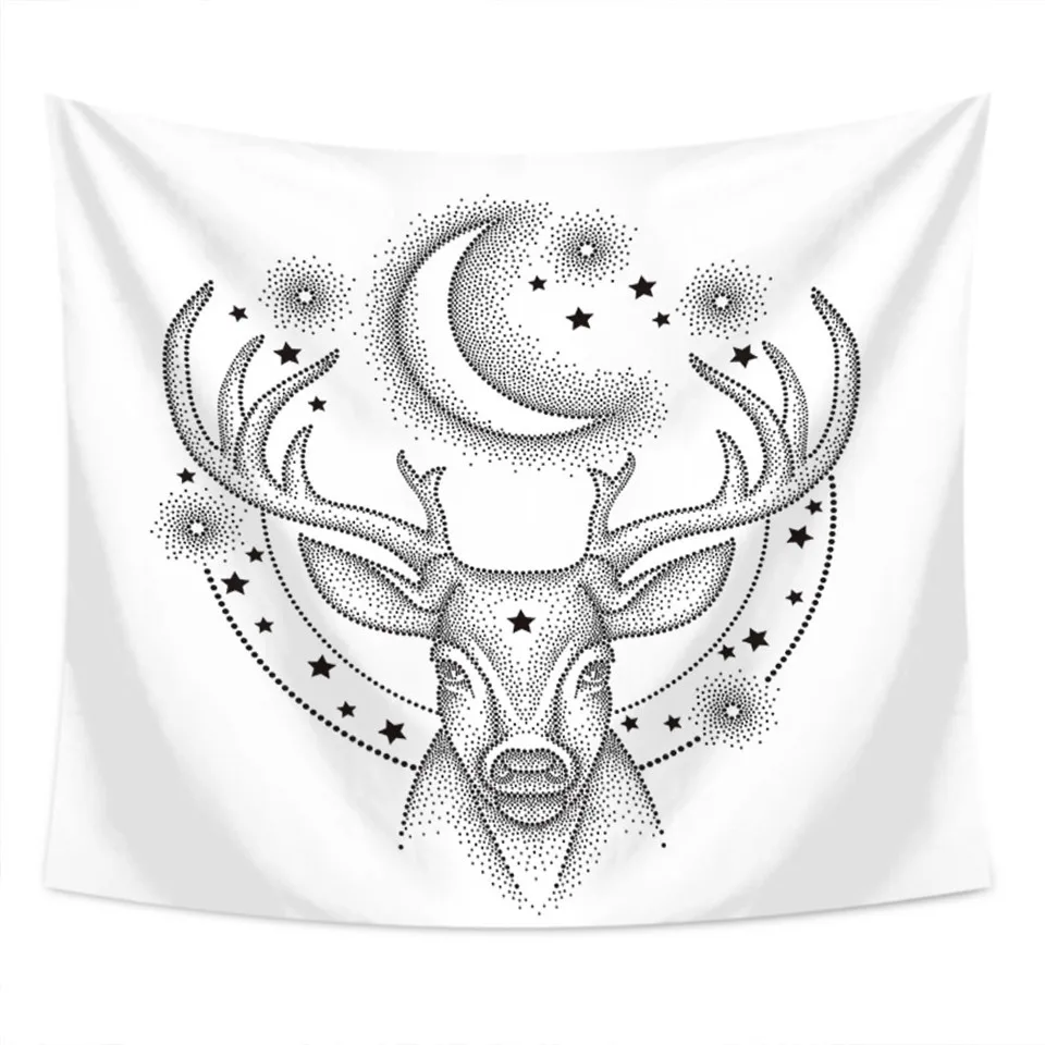 SOFTBATFY с модным животным гобелен изображением панды домашний декор хиппи стене