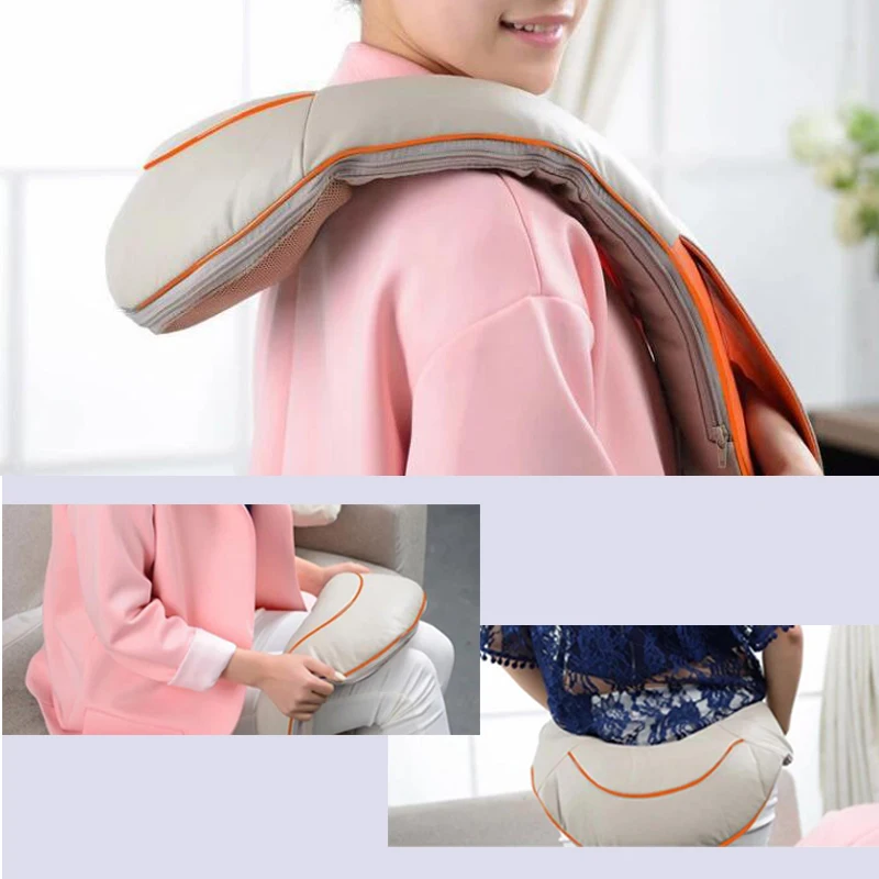 

U Shape Electrical Shiatsu Back Neck Shoulder Body Massager Infrared Heated beat Home Massager Multifunctional Shawl Massager