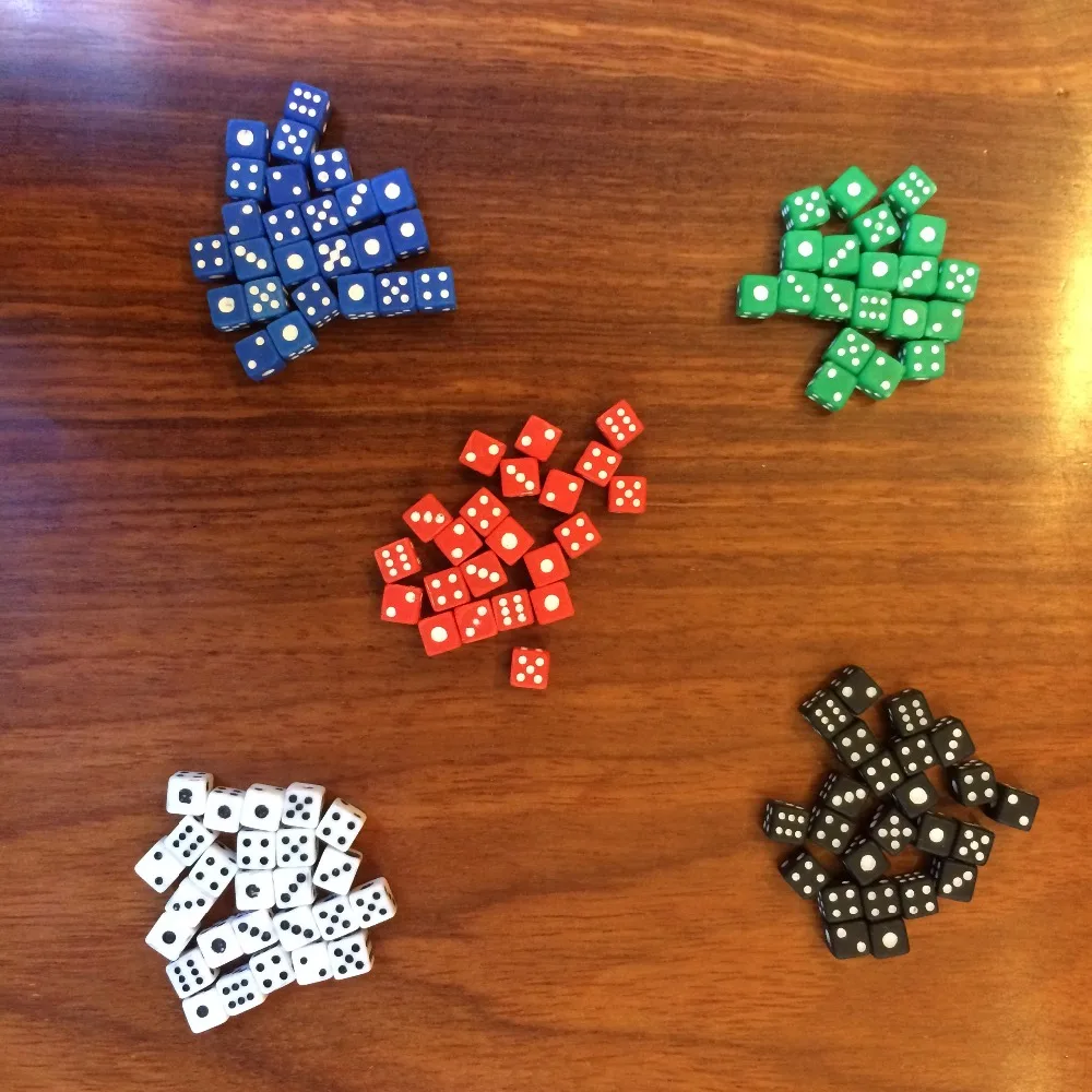 5 мм белые пластиковые игральные кости самые маленькие в мире Ultra small # белый фон с