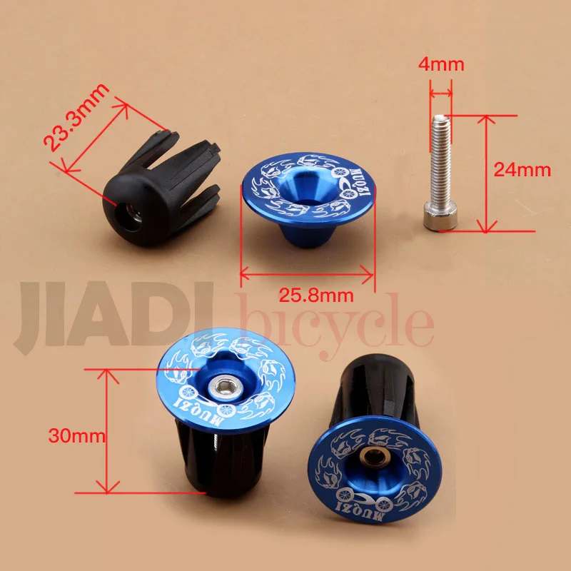 

MUQZI 1 Pairs Bike Handlebar End Plugs MTB Road Bicycle Cycling Aluminum Handlebar
