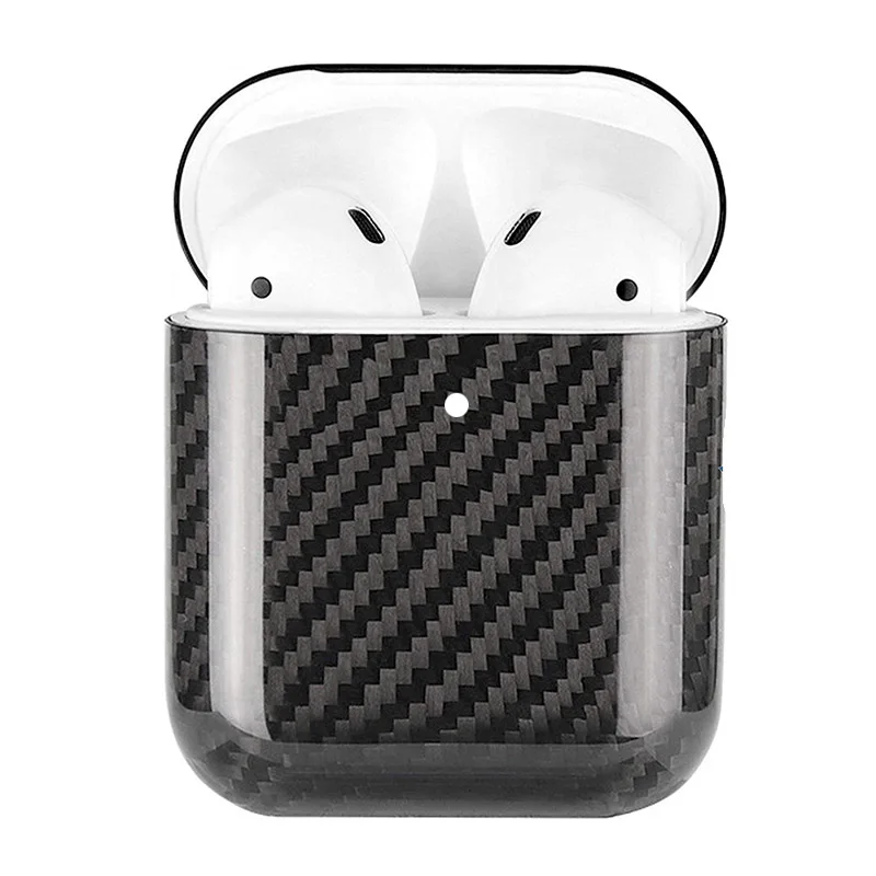 Защитная коробка из углеродного волокна в твердом переплете совместима с Apple Airpods