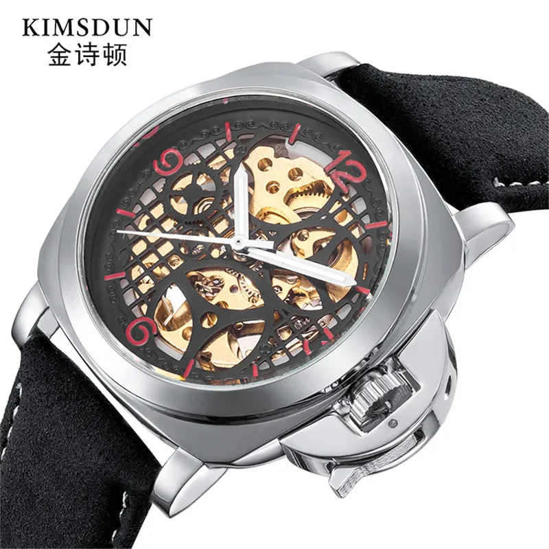 

Tourbillon Skeleton Automatic Mechanical Mens Watches Top Brand Luxury Military Sport Watch Leather Male Clocks Reloj Hombre