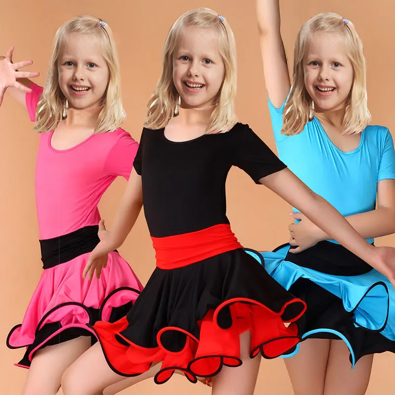 

Latin Dance Dress For Girls Samba Dress Ballroom Dancing Dress Girl Dancewear Kids Kid Costume Ballet Vestido Baile Latino Girls